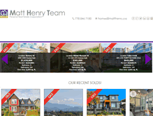 Tablet Screenshot of matthenry.ca